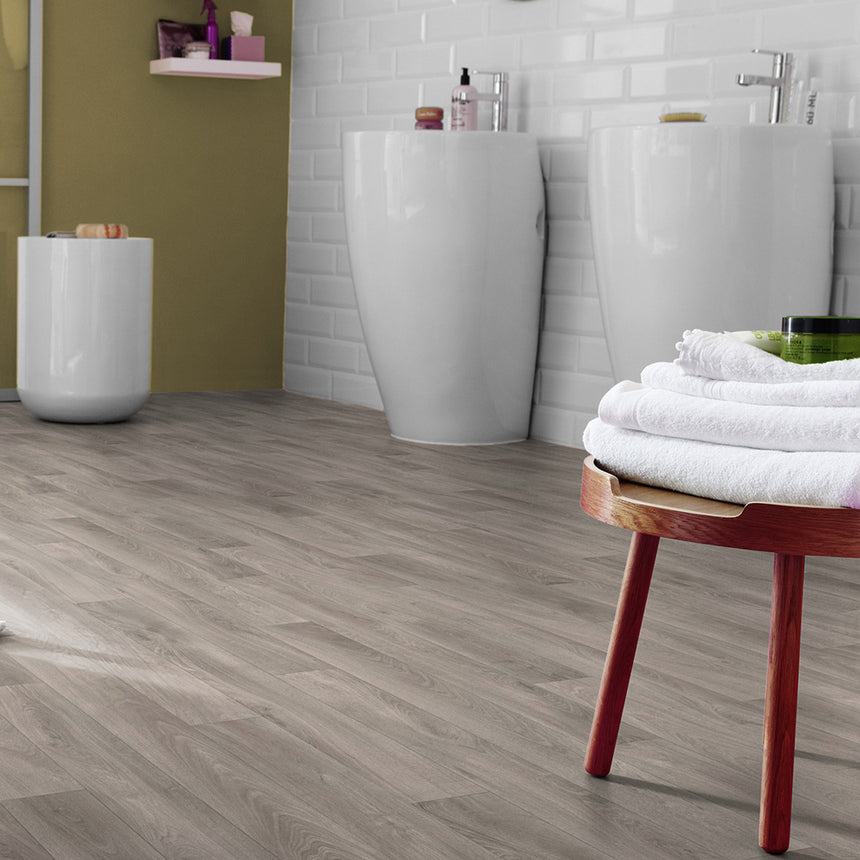 French Oak Dim Grey Goliath 450 Vinyl Flooring by Tarkett