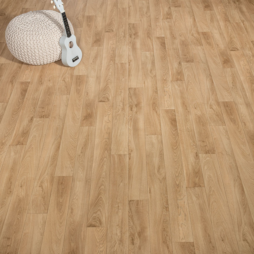 French Oak Wheat Goliath 450 Vinyl Flooring by Tarkett