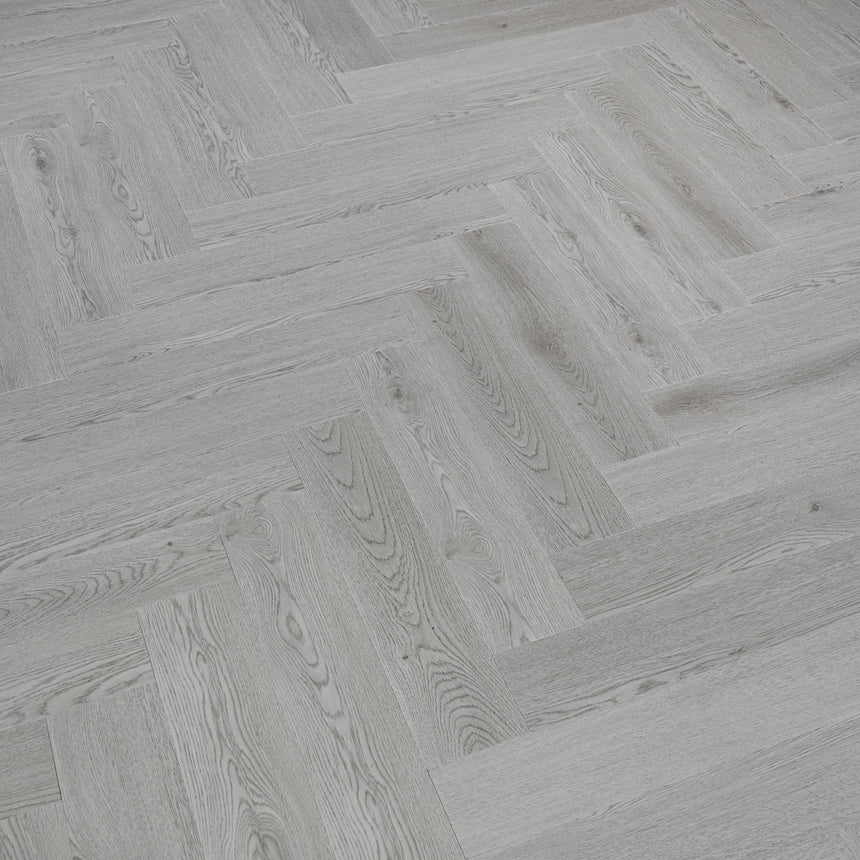 Frosted Oak Prestige Herringbone 6mm SPC Click LVT Flooring