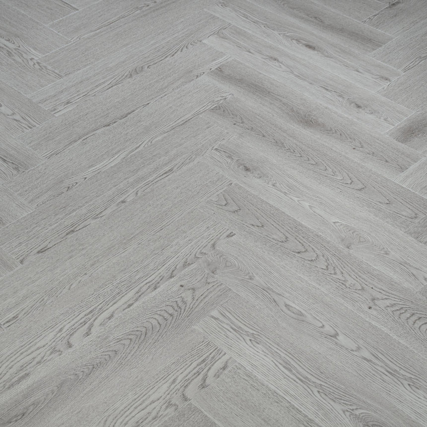 Frosted Oak Prestige Herringbone 6mm SPC Click LVT Flooring