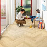Ginger Oak IMD8246 Impressive Design 8mm Herringbone Laminate Flooring by Quick-Step