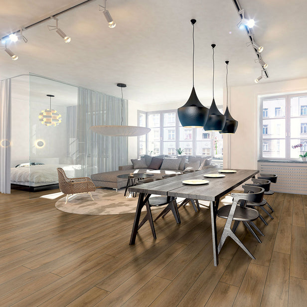 Grand Oak Brown D4957 Advanced 8mm Laminate Flooring by Kronotex