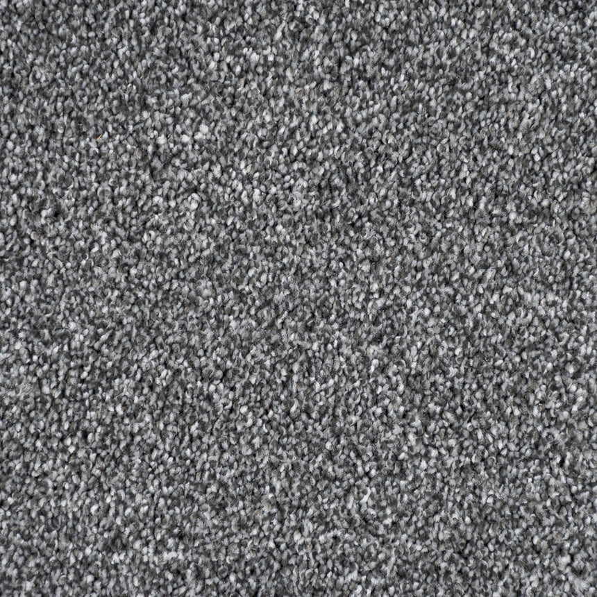 Granite Grey Tuscany Saxony Carpet 3.66m Wide Clearance