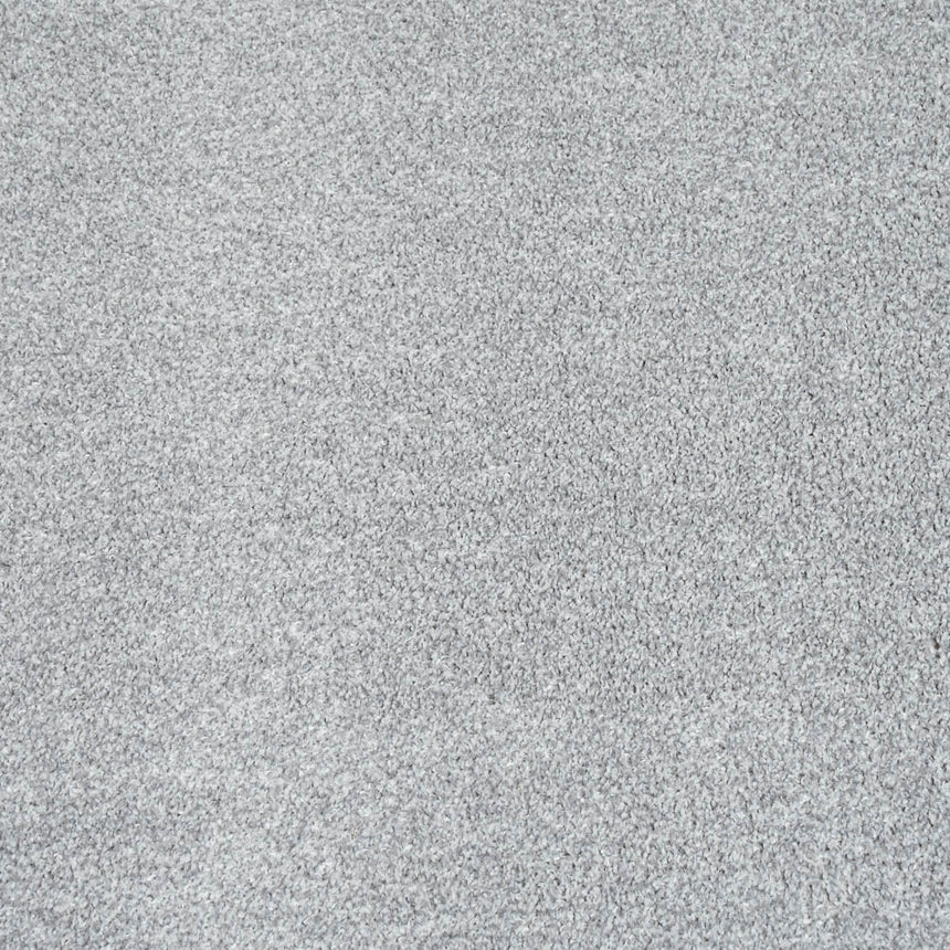 Platinum Grey 91 Soft Splendid Saxony Feltback Carpet Clearance