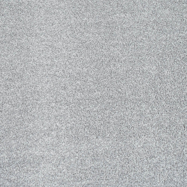 Platinum Grey 91 Soft Splendid Saxony Feltback Carpet Clearance