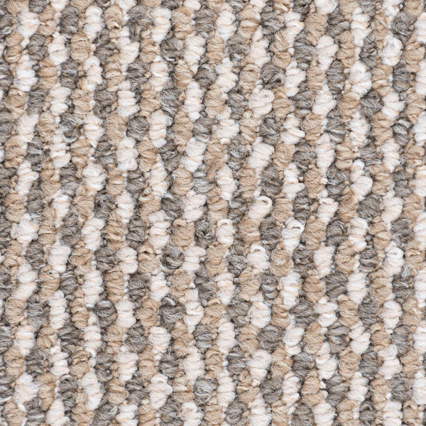 Grey Beige Richmond Loop Feltback Carpet