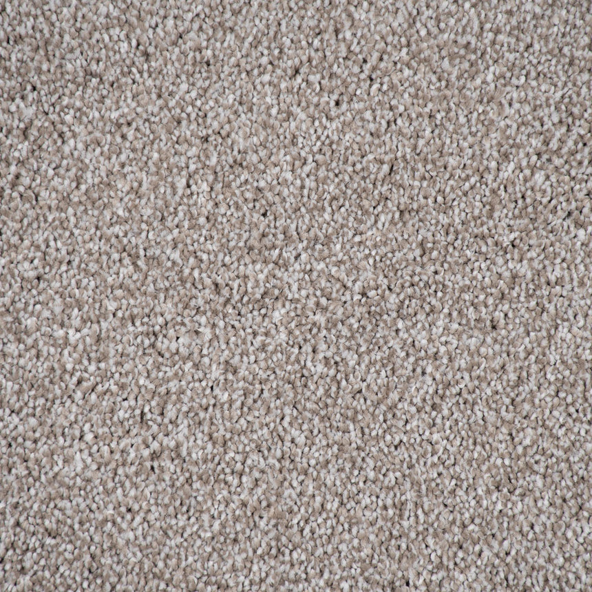 Grey Beige Tuscany Saxony Carpet 3.66m Wide Clearance