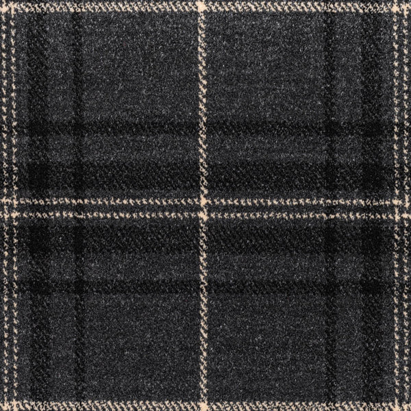 Grey Ivory BRC05 Midas Tartan Wilton Carpet
