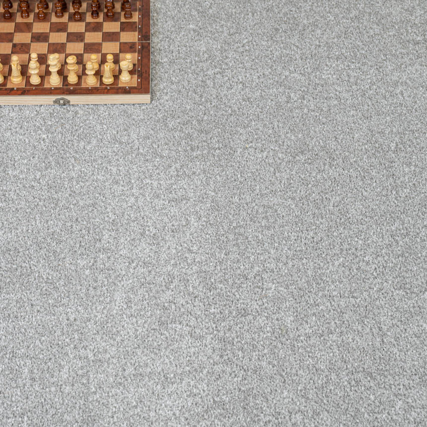 Grey Selene Saxony Carpet Clearance