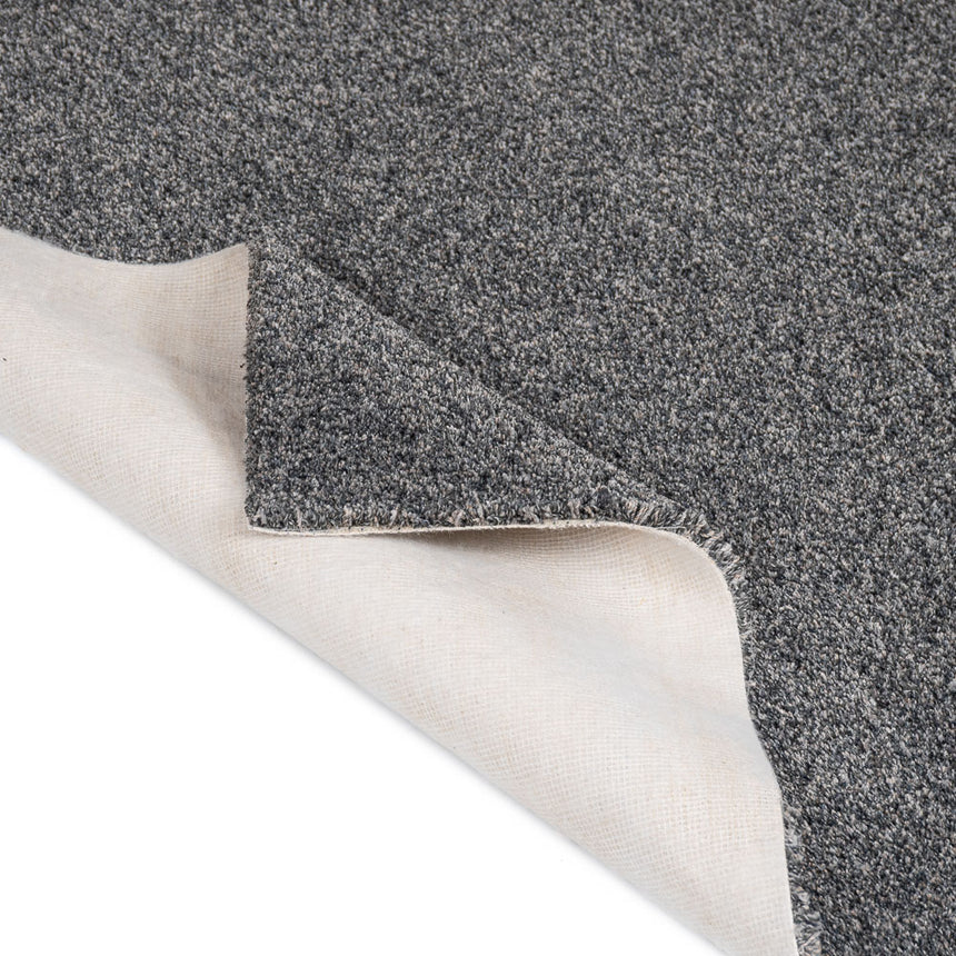 Gunmetal Wild Silk Love Story Carpet by Abingdon