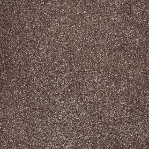 Hazelnut Brown Lyra Saxony Carpet 2.47m x 4m Remnant