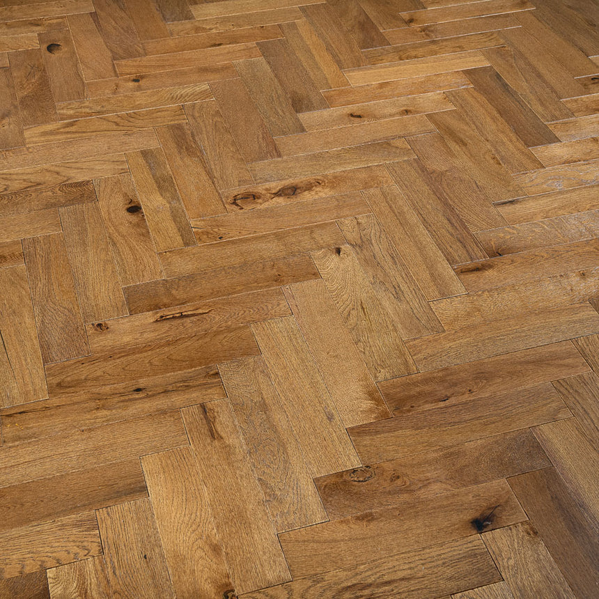 Heritage Oak Ashdown Herringbone 14mm Engineered Wood Flooring
