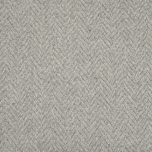Husky Grey Royal Sterling Wool Loop Carpet by Abingdon