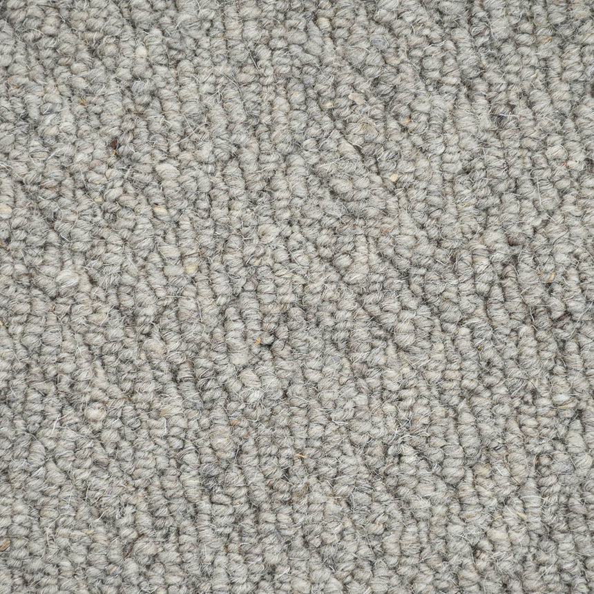 Husky Grey Royal Sterling Wool Loop Carpet by Abingdon