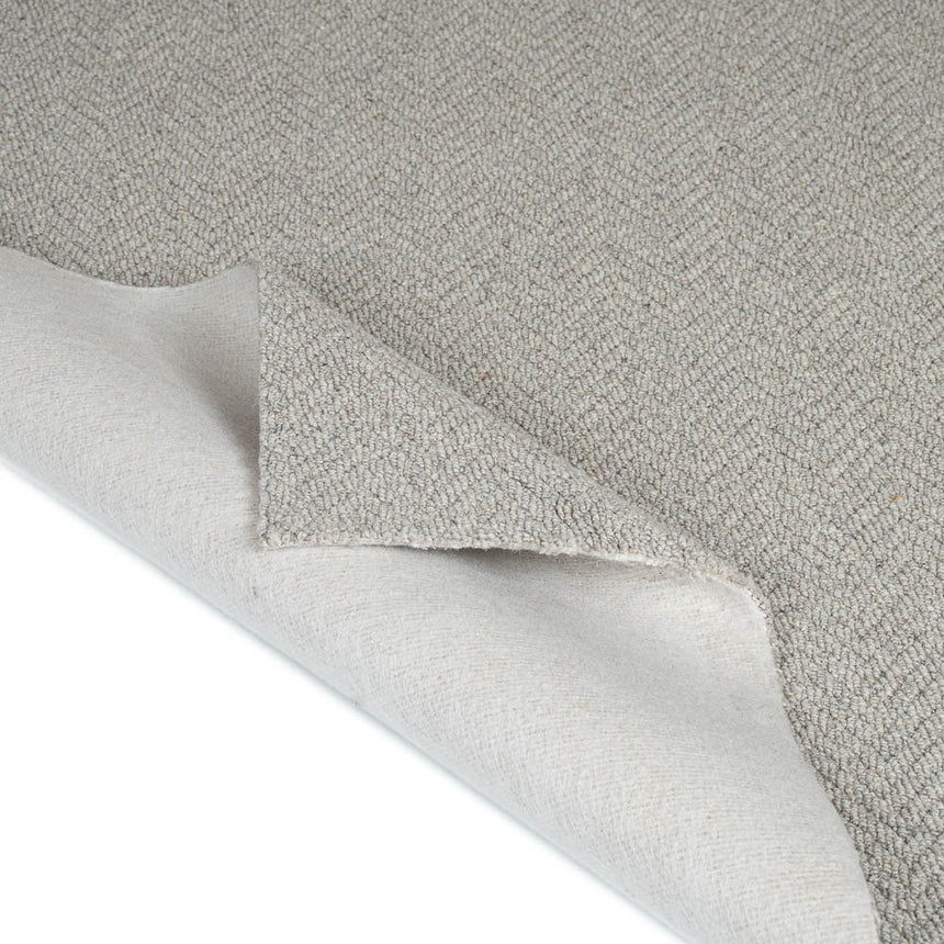 Husky Grey Royal Sterling Wool Loop Carpet by Abingdon