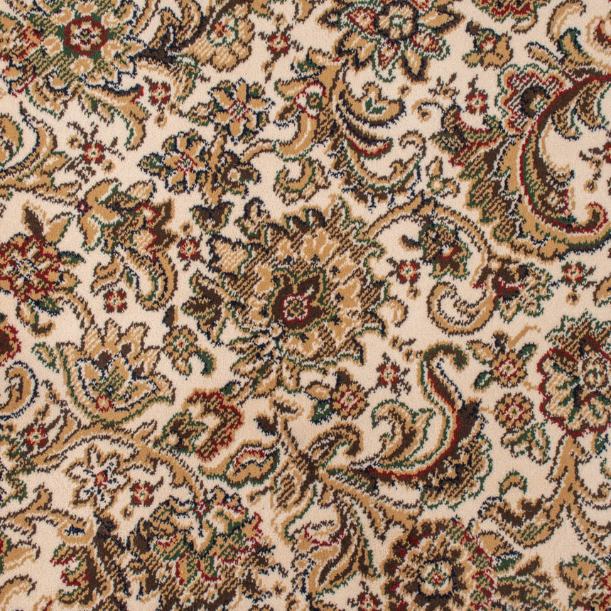 Ivory 2503 60 Jacobean Patterned Wilton Wiltax Carpet 1.84m x 4m Remnant