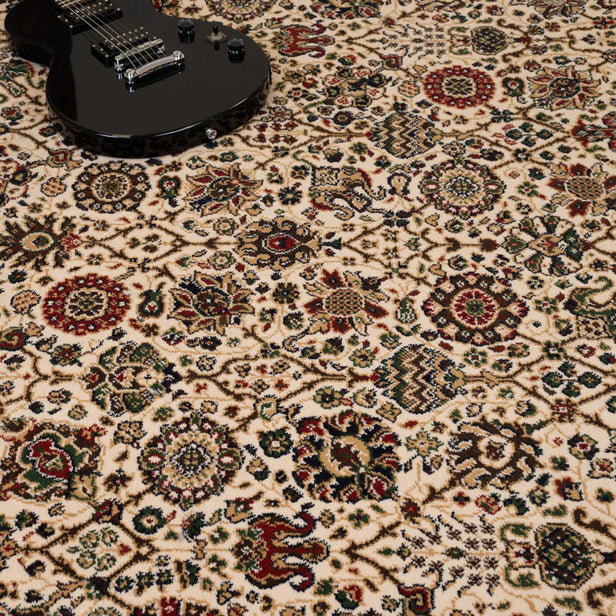 Ivory 2501 60 Royal Garden Patterned Wilton Wiltax Carpet