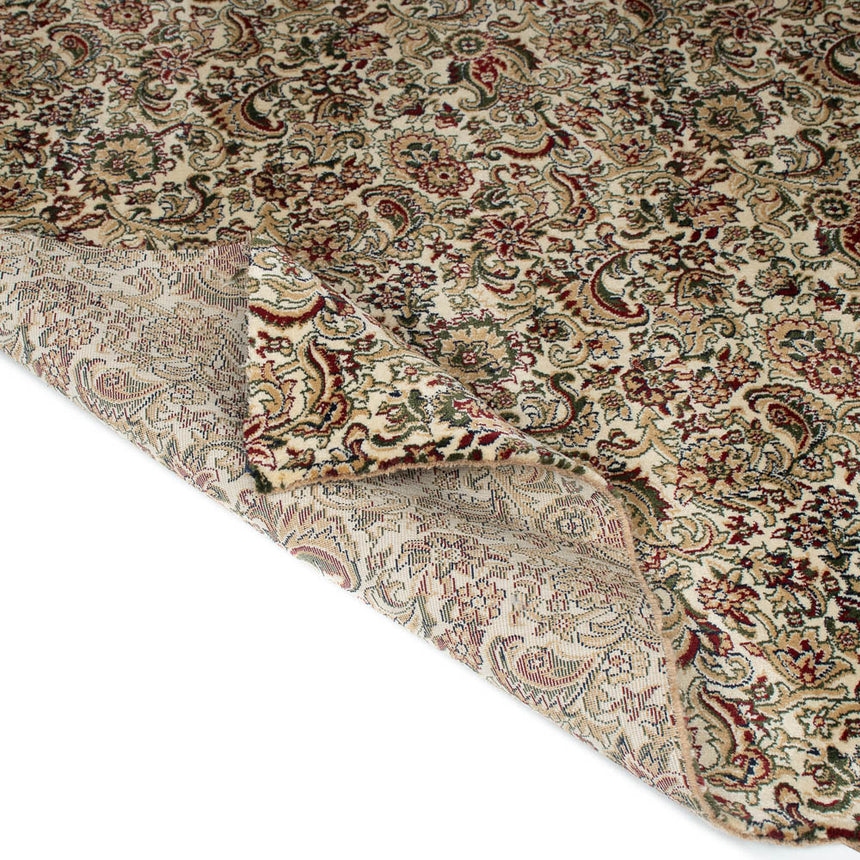 Ivory Jacobean Wentworth Patterned Wilton Carpet