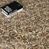 Ivory Jacobean Wentworth Patterned Wilton Carpet