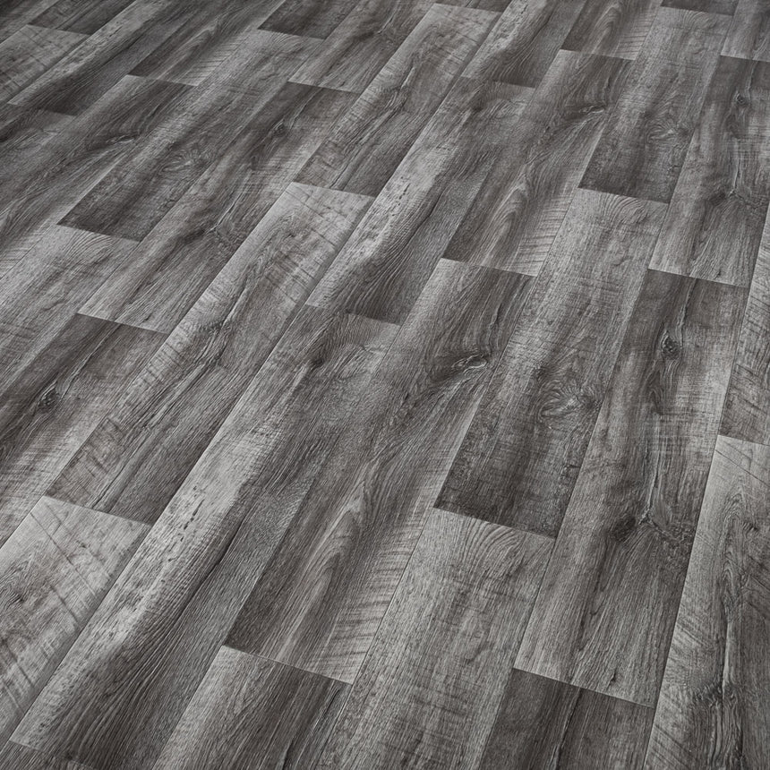 Knox Oak Dark Grey Iconik 260 Vinyl Flooring