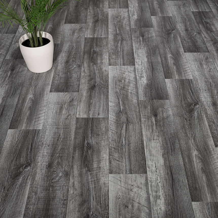 Knox Oak Dark Grey Iconik 260 Vinyl Flooring
