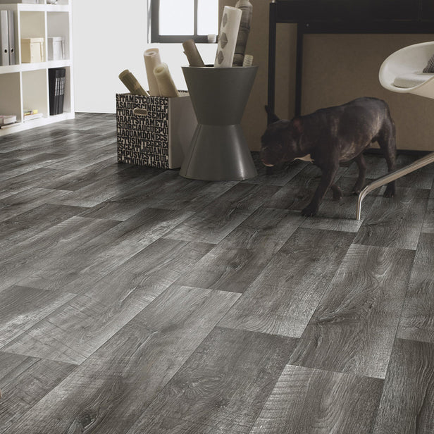 Knox Oak Dark Grey Iconik 260 Vinyl Flooring