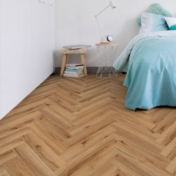 Legacy Oak Prestige Herringbone 6mm SPC Click LVT Flooring