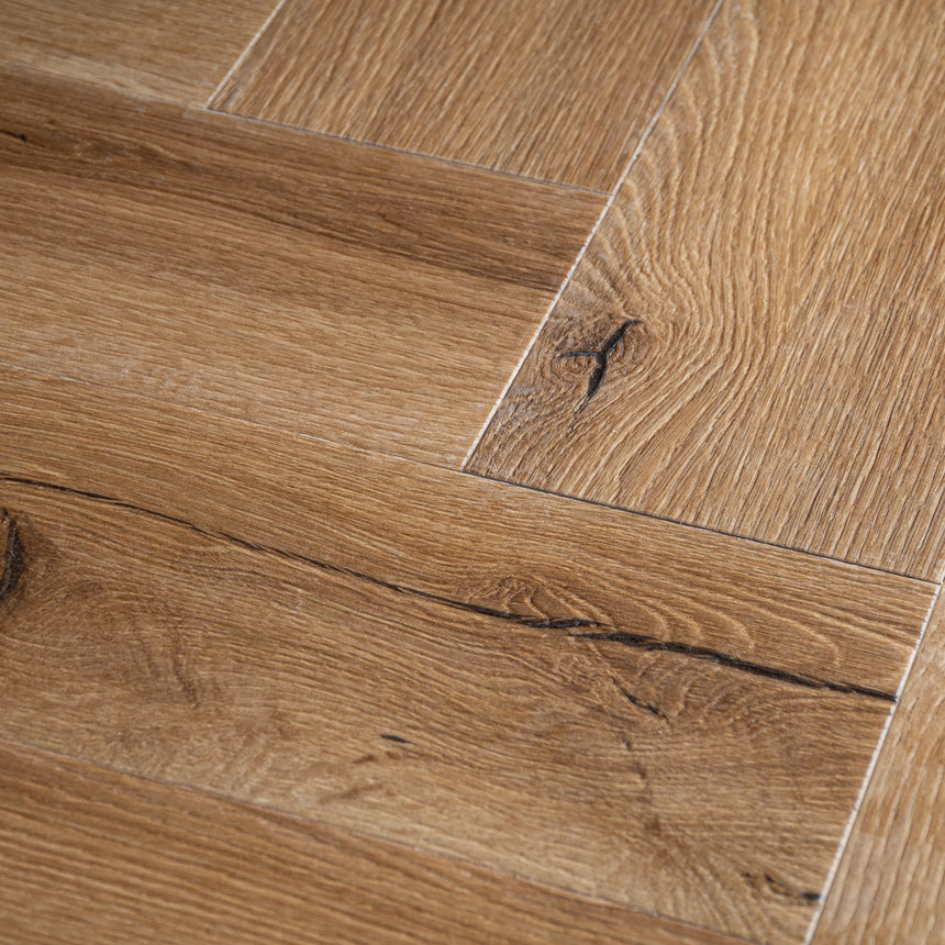 Legacy Oak Prestige Herringbone 6mm SPC Click LVT Flooring