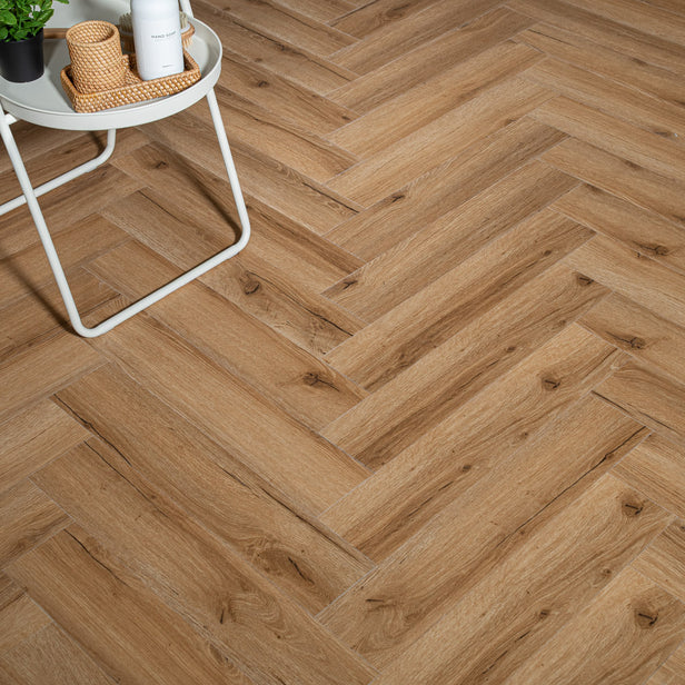 Legacy Oak Prestige Herringbone 6mm SPC Click LVT Flooring