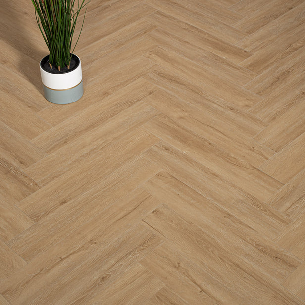 Liberty Oak Prestige Herringbone 6mm SPC Click LVT Flooring