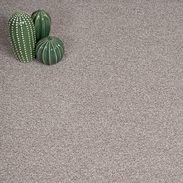 Light Beige Haven Saxony Premium Feltback Carpet