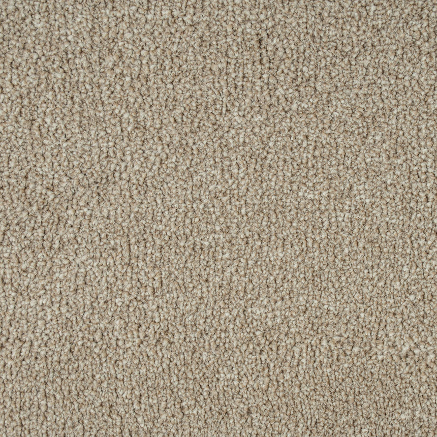 Light Beige Indiana Saxony Carpet 4.3m x 5m Remnant
