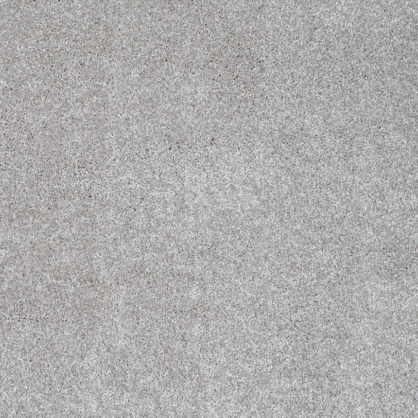 Light Grey Delaware Saxony Carpet 2.49m x 5m Remnant