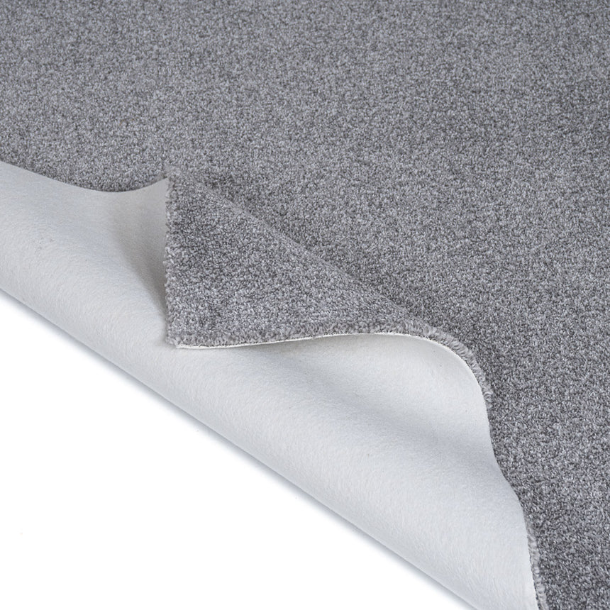 Light Grey Haven Saxony Premium Feltback Carpet
