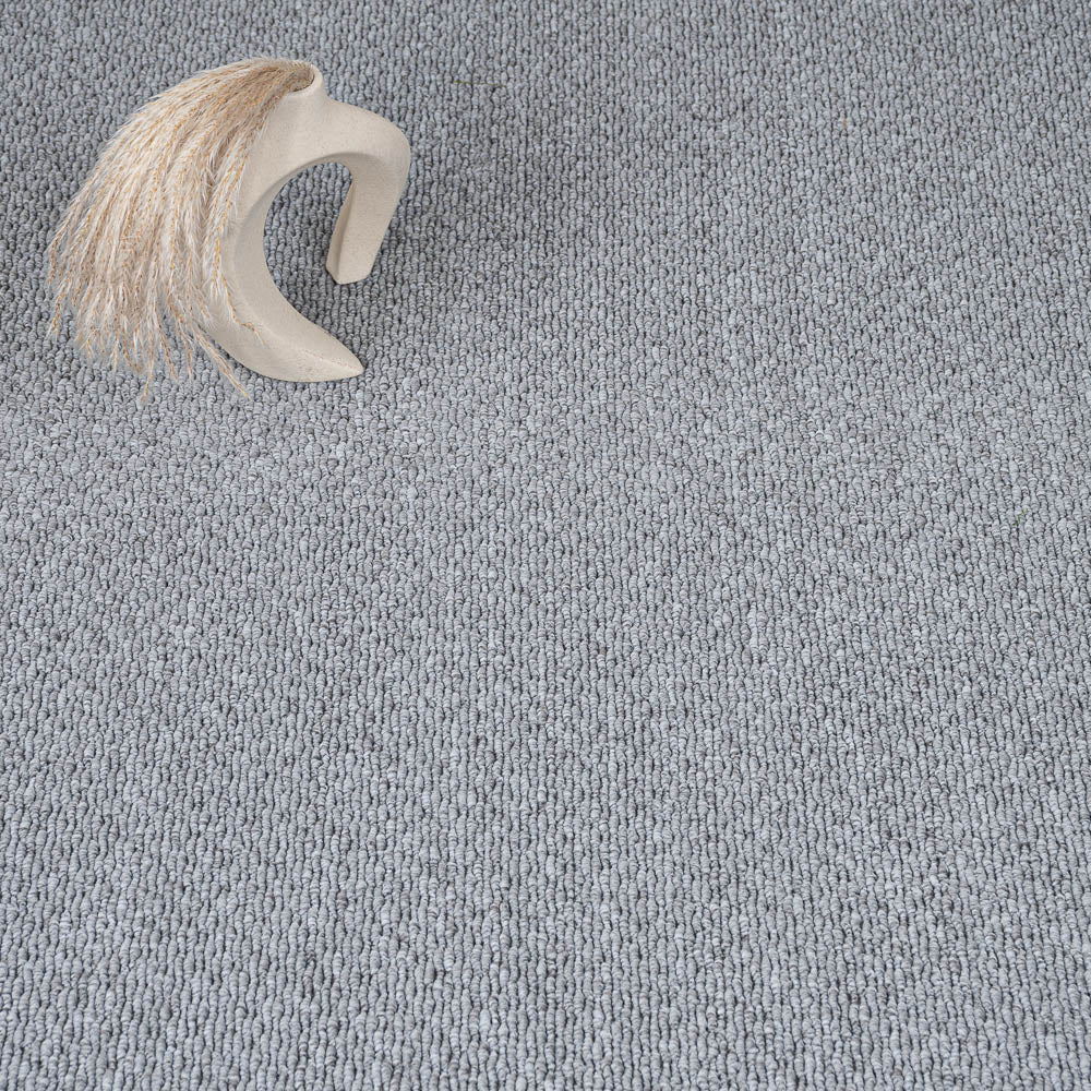 Light Grey Star Loop Carpet | Budget Loop Carpets | Online Carpets