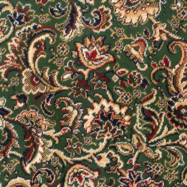 Meadow Green 2503 40 Jacobean Patterned Wilton Wiltax Carpet