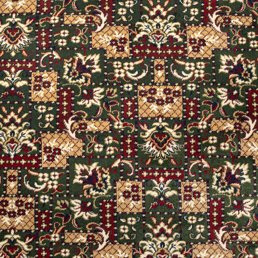 Meadow Green Indian Palace Wentworth Patterned Wilton Carpet