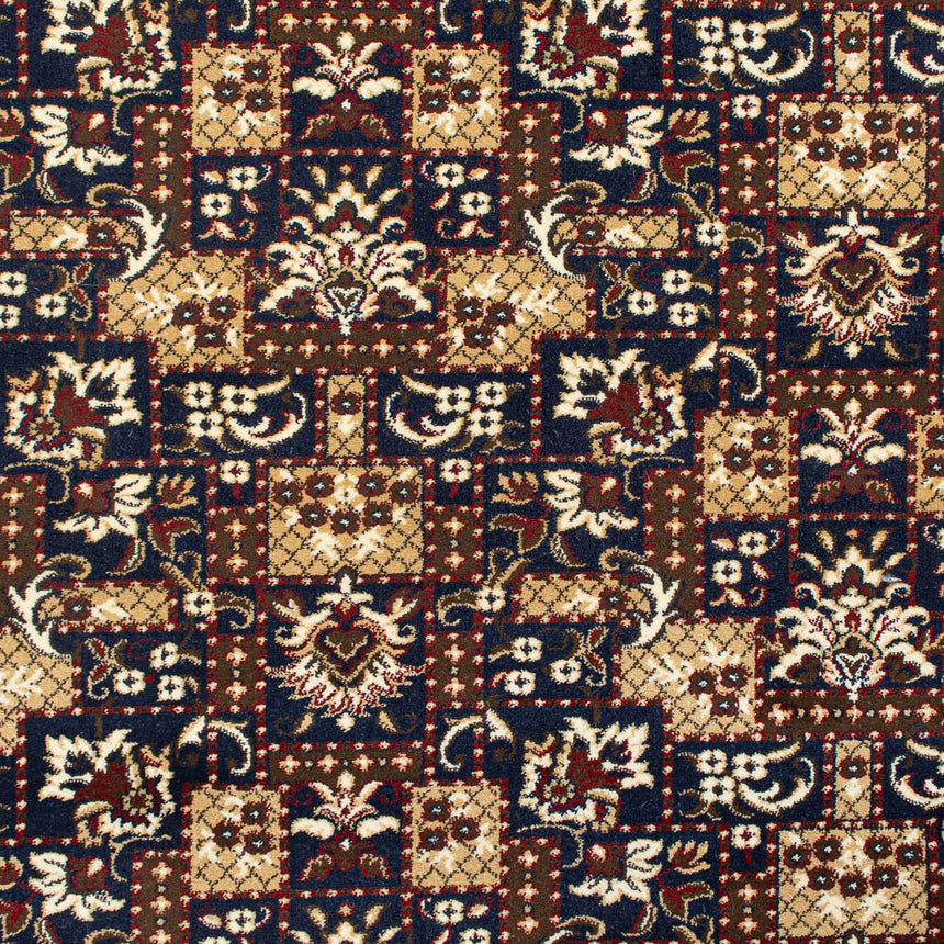 Midnight Blue Indian Palace Wentworth Patterned Wilton Carpet
