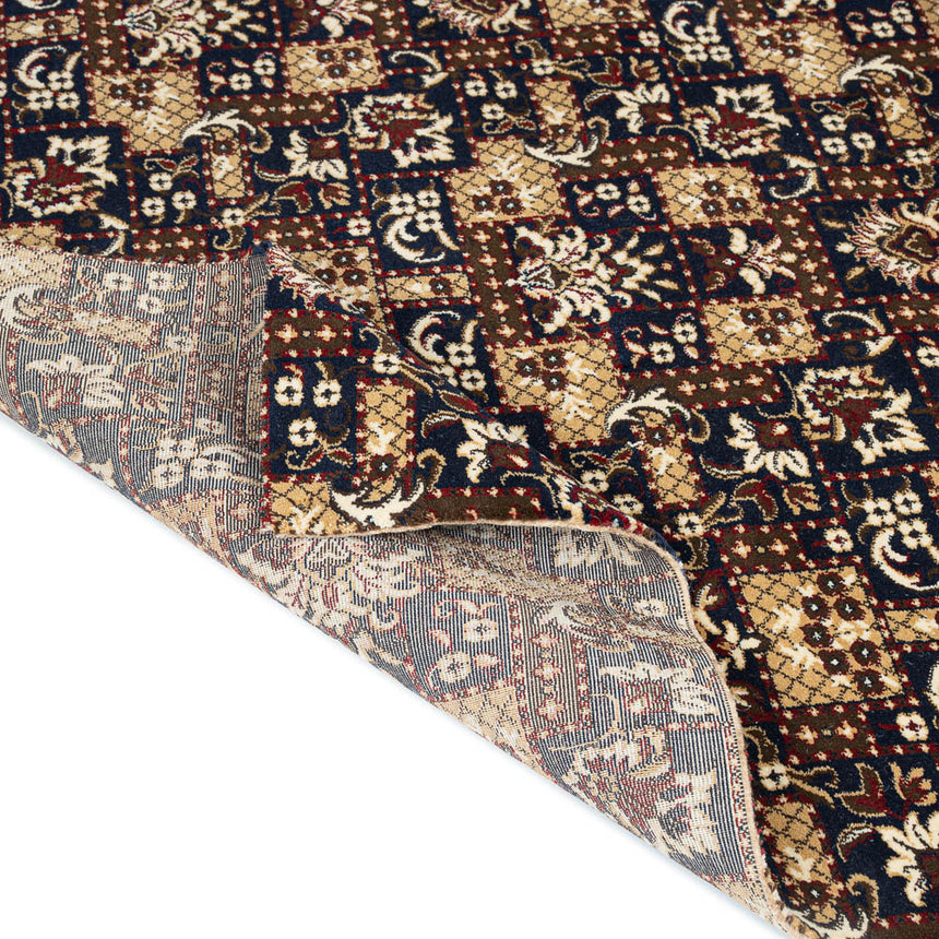 Midnight Blue Indian Palace Wentworth Patterned Wilton Carpet