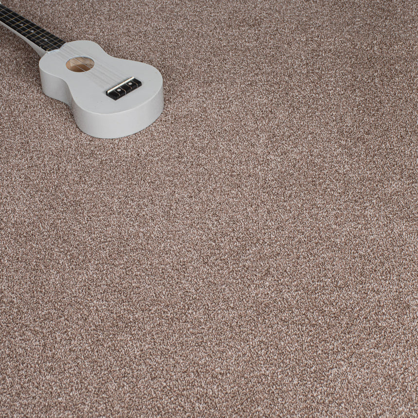 Mink Beige Haven Saxony Premium Feltback Carpet