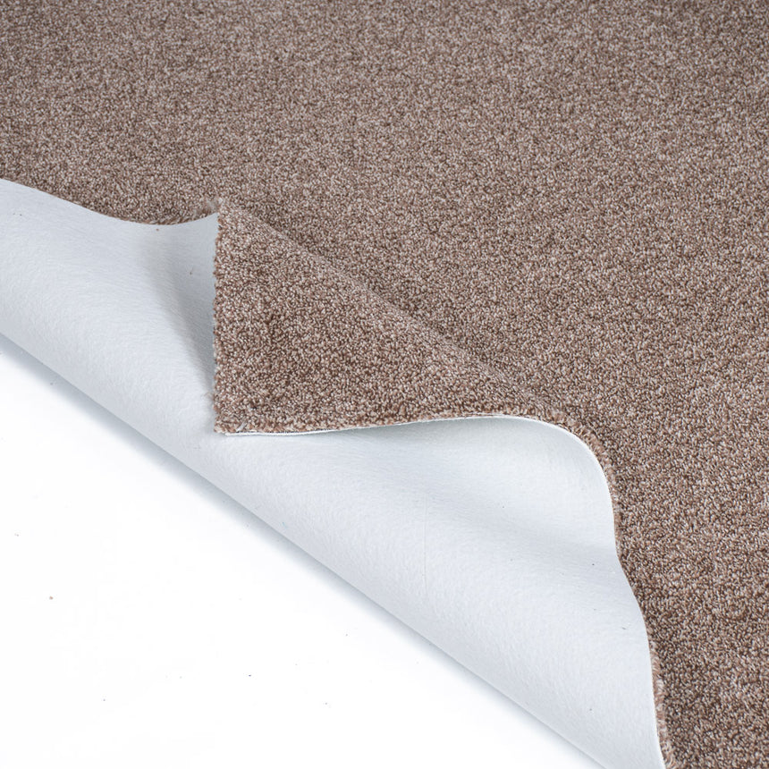 Mink Beige Haven Saxony Premium Feltback Carpet
