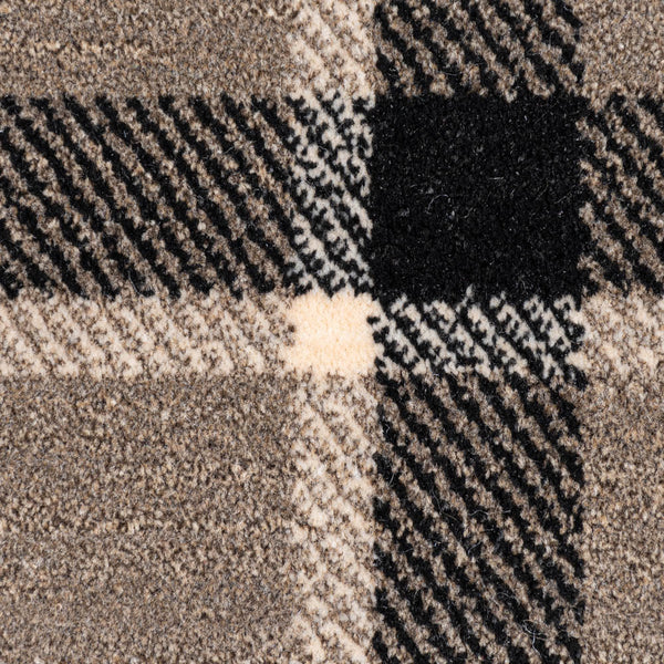 Mink Black T28 Midas Tartan Wilton Carpet