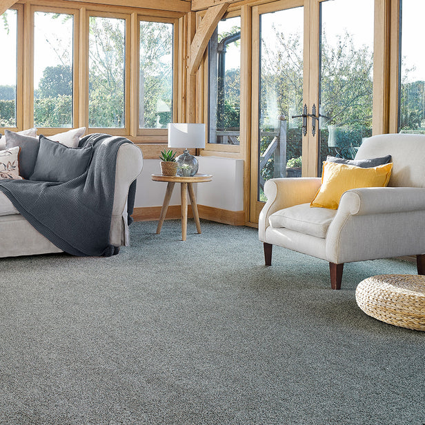Misty Grey 02 Stainfree Rustique Saxony Carpet by Abingdon