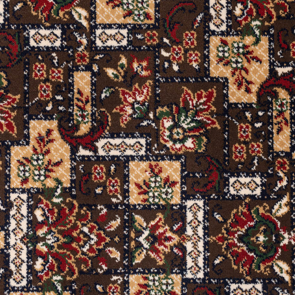 Mocha 2502 80 Indian Palace Patterned Wilton Wiltax Carpet