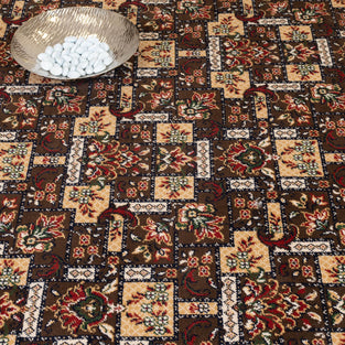 Mocha 2502 80 Indian Palace Patterned Wilton Wiltax Carpet