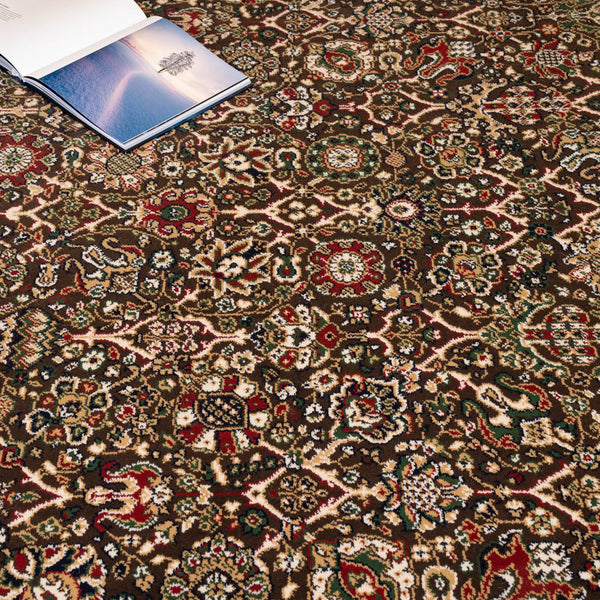 Mocha 2501 80 Royal Garden Patterned Wilton Wiltax Carpet
