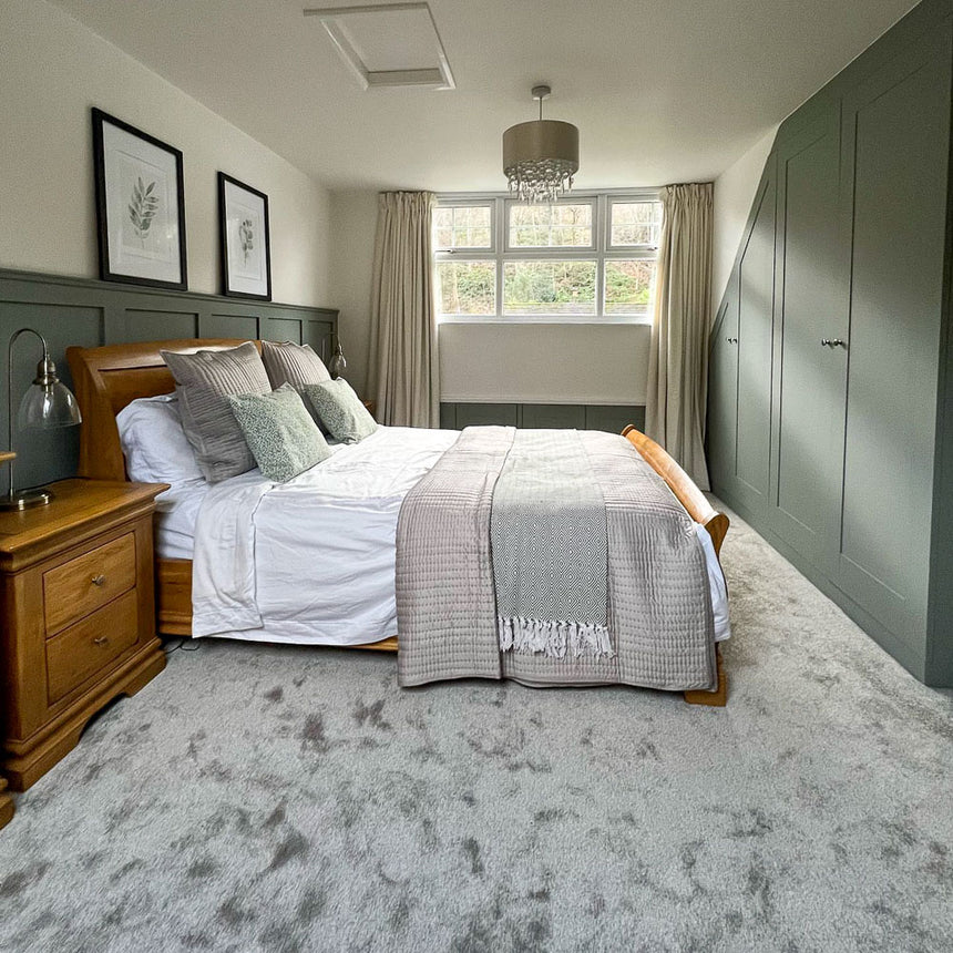 Mushroom Grey Polaris Luxury Saxony Carpet