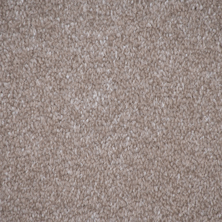 Natural Beige Haven Saxony Premium Feltback Carpet