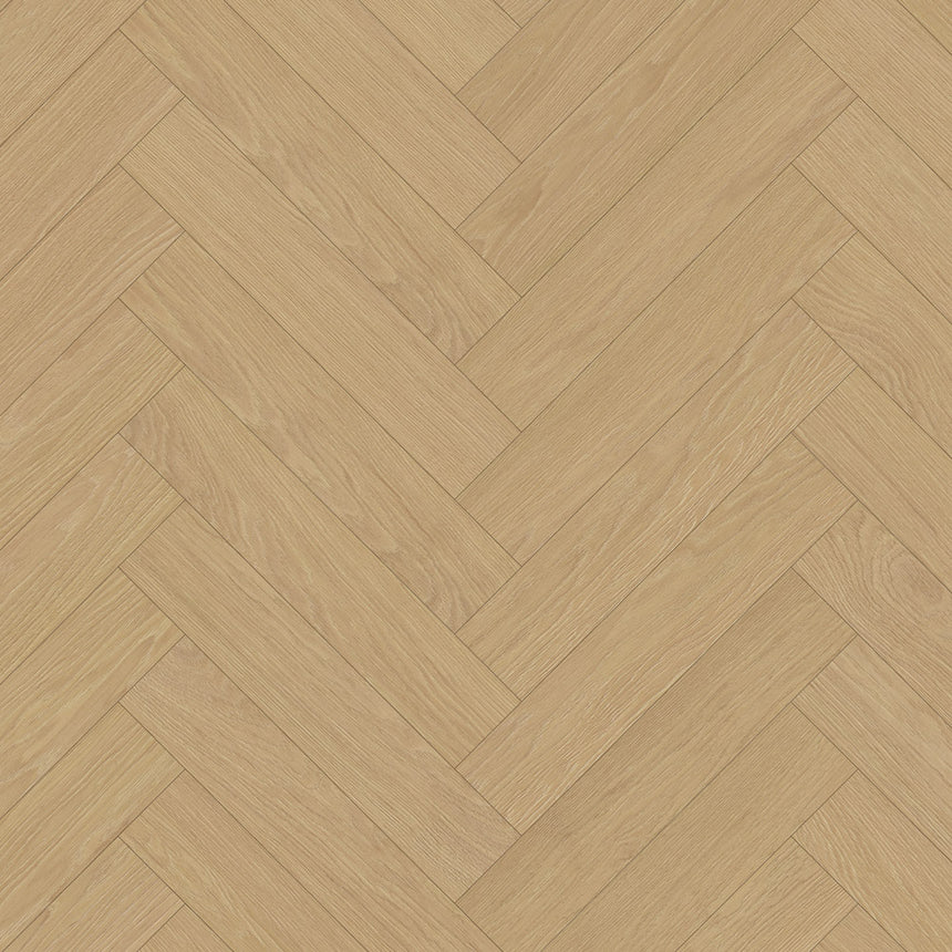 Natural Darcy Oak K843 Herringbone 8mm Laminate Flooring by Krono Original - Sample
