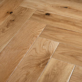 Natural Oak Ashdown Herringbone 14mm Engineered Wood Flooring